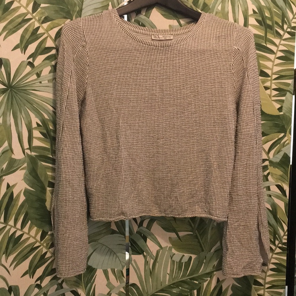 (3/$25) Zara basic collection white&black soft top